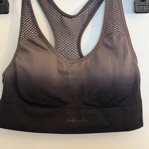 PINK Victoria's Secret Black Ombre Sports Bra